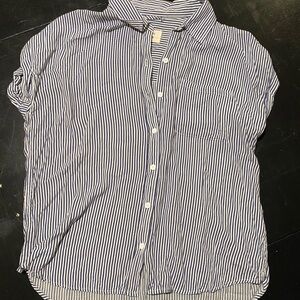 Striped Button-Up Shirt